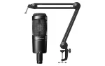 The versatile audio-technica AT2050 provides consistent, superior performance in switchable cardioid, omnidirectional and figure-of-eight polar pattern.