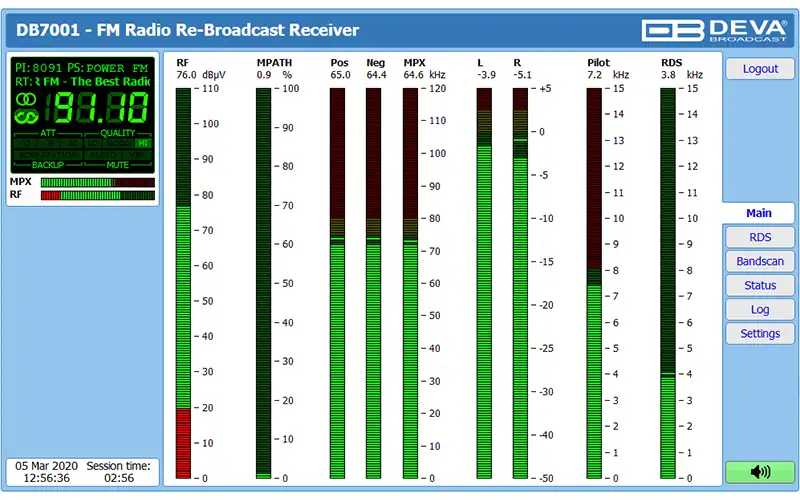 deva-db7001-software-interface