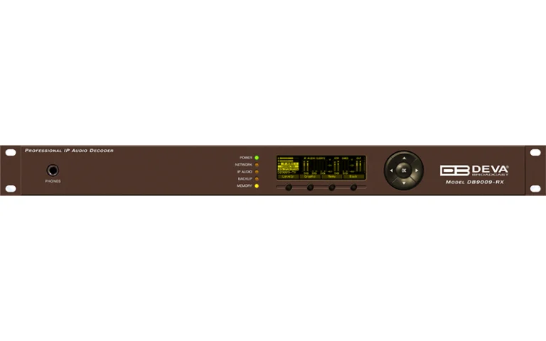 DEVA DB9009-RX –DEVA DB9009-RX/MPX IP Audio Decoder for Reliable Broadcast Streaming