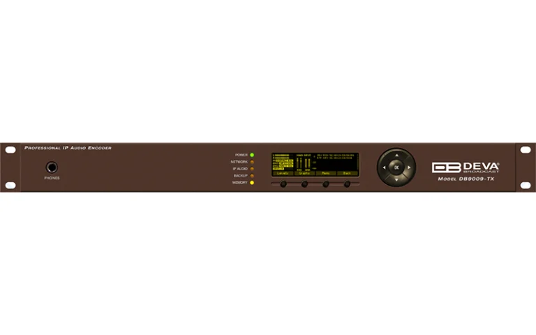 DEVA DB9009-TX – Professional IP Audio Encoder for Broadcast Streaming
