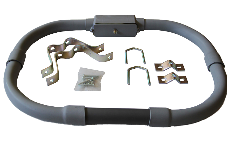 Inovonics PA-00 passive AM loop antenna with mounting brackets