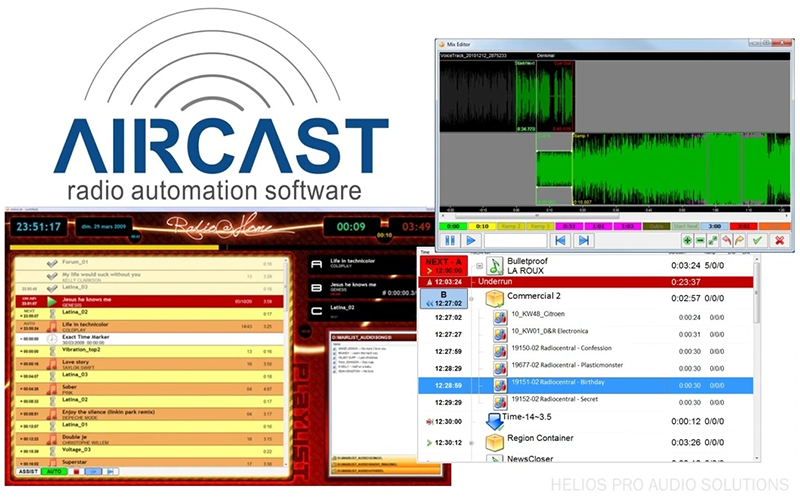 D&R Aircast 7.40 standard interface screens