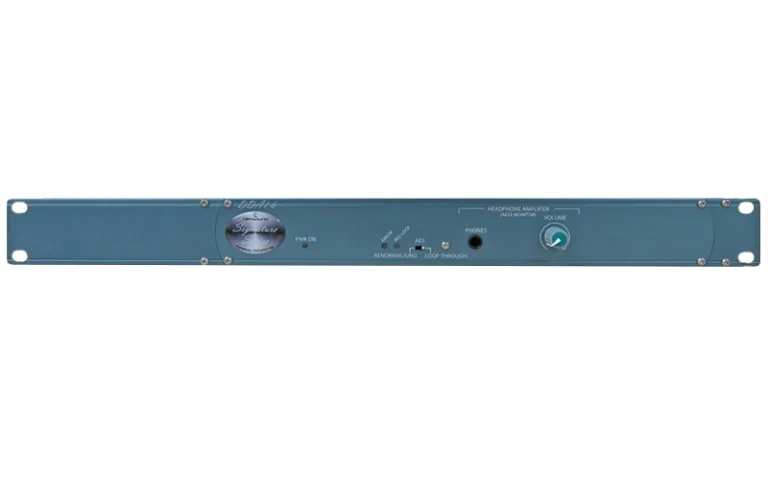 The Glensound Signature DDA 1:6 is a cost effective distribution amp for digital AES signals via rear panel XLRs with a single input and 6 outputs.