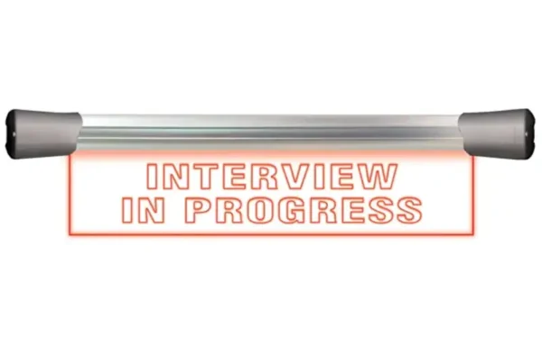 Sonifex LD-40F1INT 40cm INTERVIEW IN PROGRESS LED studio sign