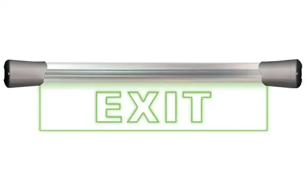 Sonifex LD-40F1EXIT 40cm EXIT LED flush-mount studio sign.