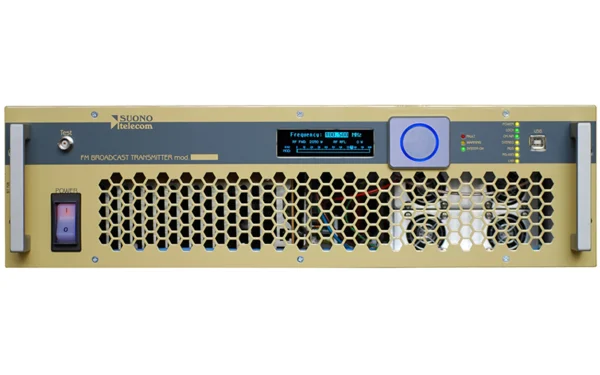 Suono Telecom ESVB2K 2000 Watt FM transmitter front panel