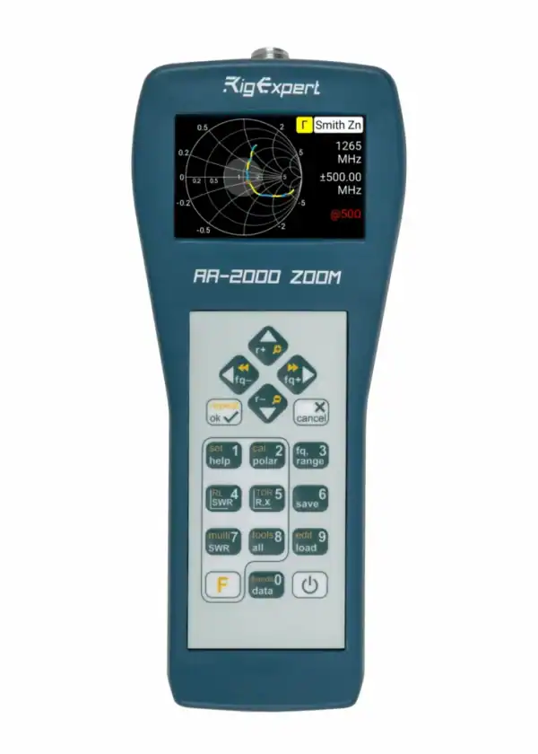RigExpert AA-2000 ZOOM antenna and cable analyser with Blanview colour display