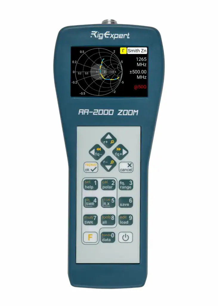 RigExpert AA-2000 ZOOM antenna and cable analyser with Blanview colour display