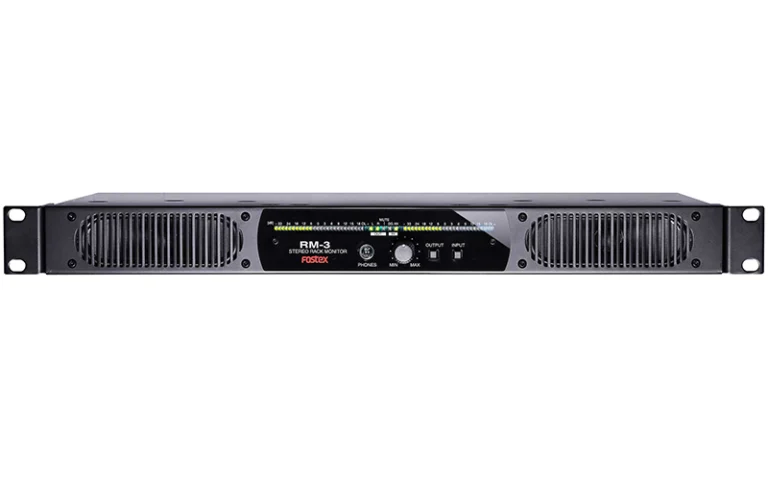 Fostex RM-3 – 1U Rackmount Stereo Monitor with Analog & Digital Inputs