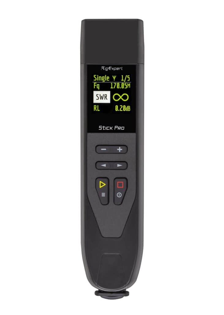 RigExpert Stick Pro antenna and cable analyser with colour display