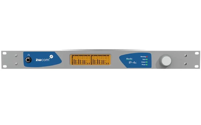 2WCOM IP-4c – Multi-format 4-channel audio over IP encoder/decoder
