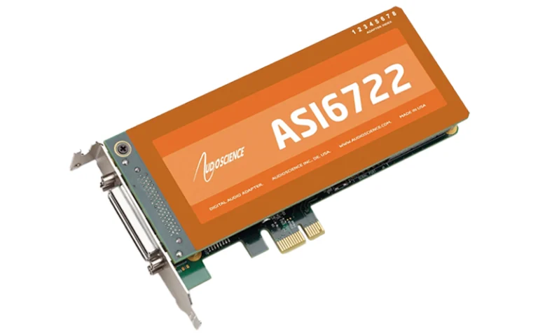 AudioScience ASI6722 Low Profile PCIe Sound Card | High-Capacity Broadcast Audio