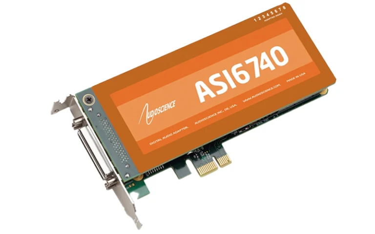 AudioScience ASI6740 Low Profile PCIe Sound Card | Broadcast-Grade Audio