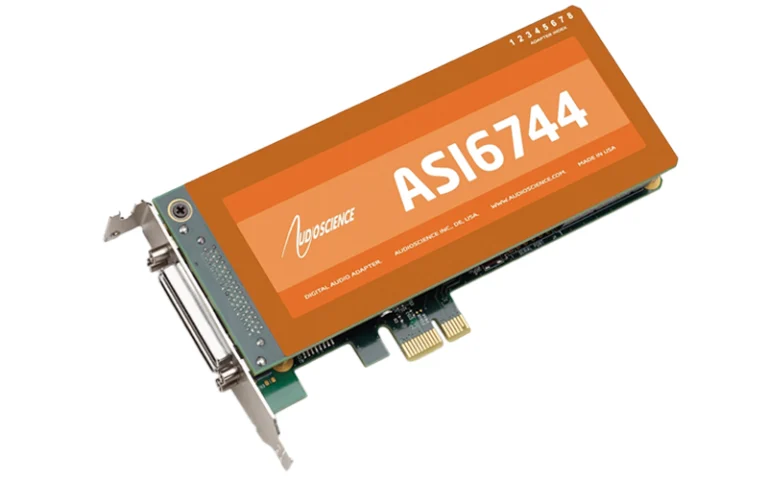 AudioScience ASI6744 Low Profile PCIe Sound Card | Broadcast Audio