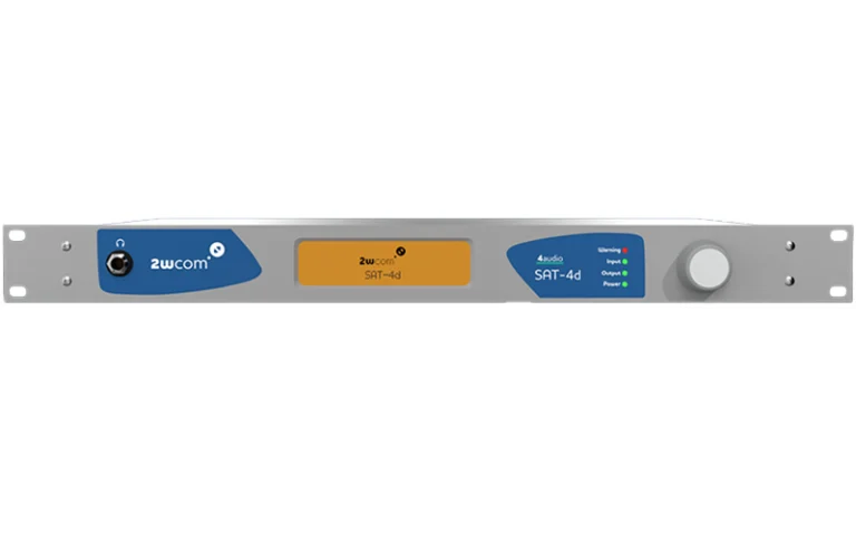 The 2WCOM SAT-4d is a professional-grade, four-channel DVB audio satellite receiver designed to meet the stringent demands of radio networks.