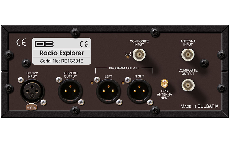 DEVA Radio Explorer III FM rear panel connections
