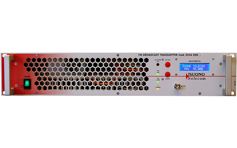 Suono Telecom ESVA250 FM transmitter front panel