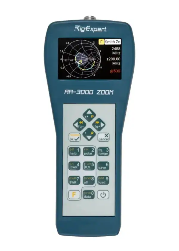 RigExpert AA-3000 ZOOM antenna and cable analyser with colour display