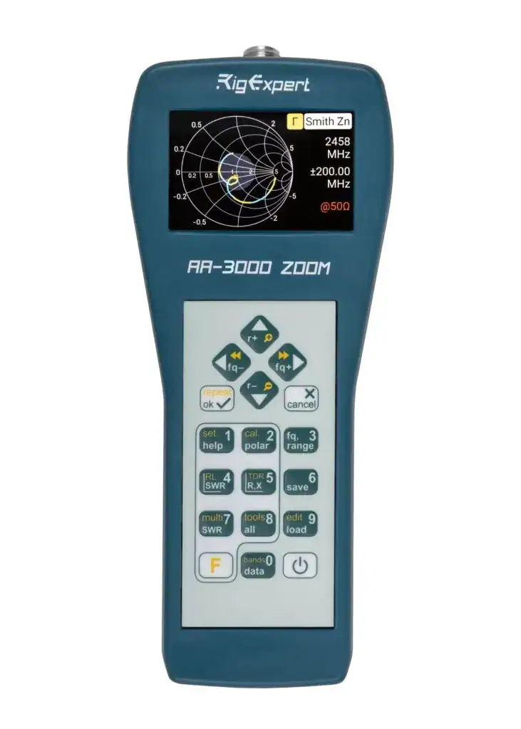 RigExpert AA-3000 ZOOM antenna and cable analyser with colour display