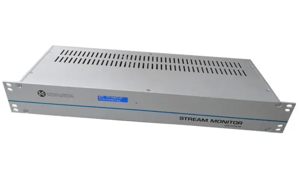 Kvarta TV Stream Monitor 1U front panel in rackmount chassis