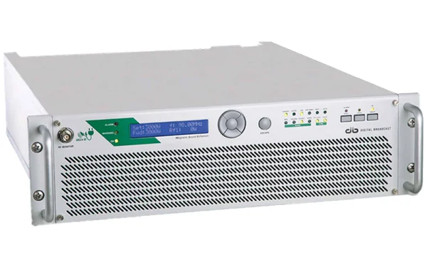 The DB Broadcast Mozart Next 3000 FM transmitter, featuring the latest audio excellence in the broadcast transmitter world.