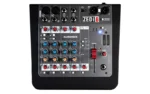 The Allen & Heath ZEDi-8 features two microphone inputs and a 2×2 USB interface, enabling a co-presenter or guest to have a dedicated microphone channel.
