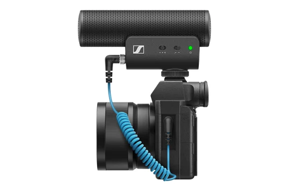 The Sennheiser MKE 400 is a compact, highly directional on-camera shotgun microphone designed to isolate and enhance the audio for your video.