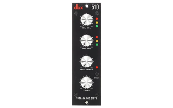 The dbx 510 is a compact yet powerful tool for enhancing bass frequencies in various professional audio applications.