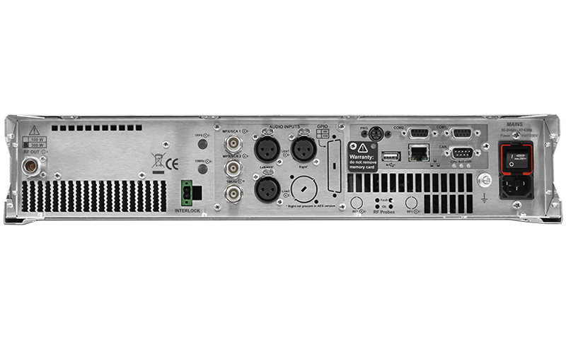 ECRESO FM 1kW AiO transmitter rear connections