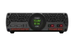 The remarkably quiet RigExpert Shackmaster Power 600 (21 dBa) and extremely clean, RF noise-free switch mode supply delivers 40A continuous and peak current at 13.8VDC.