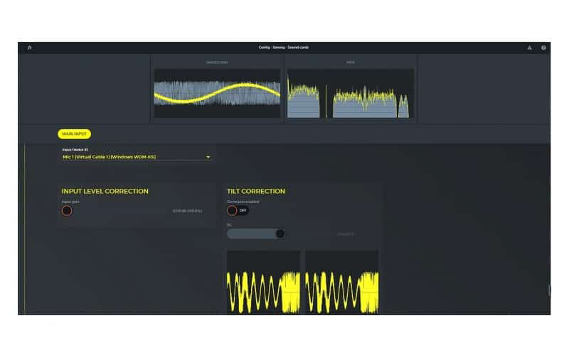 Thimeo MicroMPX encoder audio processing GUI with meters and waveform displays