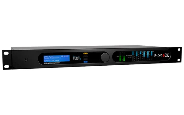 The ITEL DPRO6 TV is a digital multiband audio processor optimized for television broadcasting.