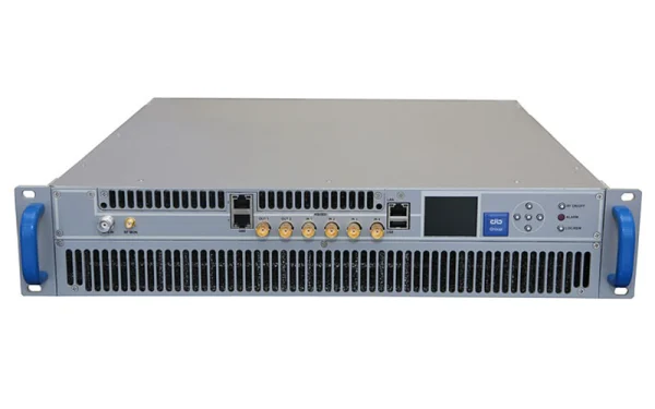 The OMB MOT 200 A digital Multicast Compact TV transmitter can be used as an analog and digital broadcast transmitter.