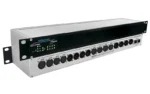 The Sonifex AVN-AESIO8R Audio Converter and interface converts up to 8 digital stereo AES3 inputs and 8 digital stereo AES3 outputs to and from Dante.