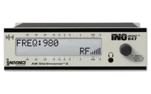 "Inovonics 647 AM SiteStreamer II remote AM broadcast monitoring receiver"