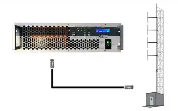 Suono Telecom 1kW FM Package with ESVB1000 transmitter and 4-bay antenna