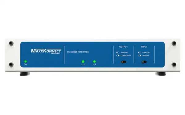 "MaxxKonnect U.192 MPX USB audio interface for FM broadcast"