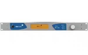 The 2WCOM RF-10e is a versatile 10-channel receiver designed for FM and DAB+ signals. Its primary function is to encode received audio signals for distribution as Audio over IP