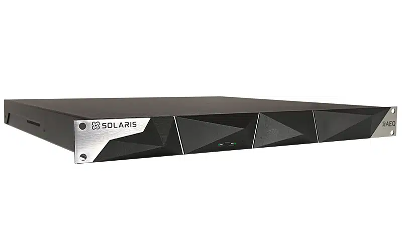 The AEQ SOLARIS is a multi-channel codec designed for a variety of broadcast applications