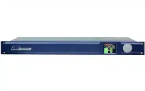 The AEV Switch-ST  stereo audio changeover unit is extremely easy to program using the display and the encoder on the front panel.