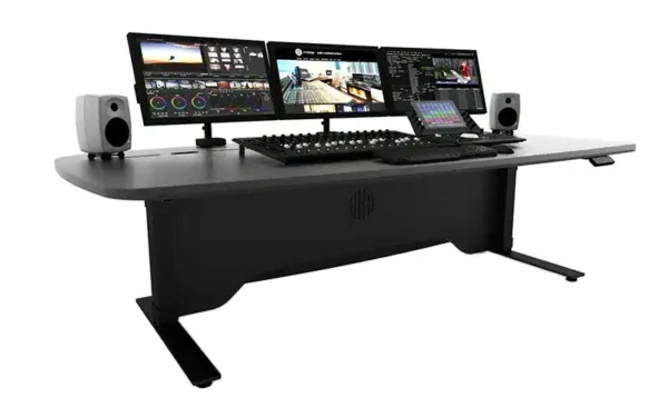 The AKA Design ProView is a sit-stand edit desk designed specifically for all offline and online editing environments.