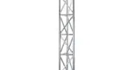 The Alupro M250 series truss mast is used primarily where architectural considerations indicate the use of a more delicate and less visible structure.