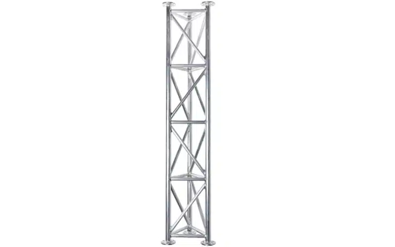 The Alupro M250 series truss mast is used primarily where architectural considerations indicate the use of a more delicate and less visible structure.