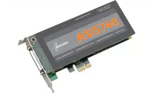 The AudioScience ASI5740 is a professional-grade 4-channel CobraNet sound card designed for high-quality multi-channel audio networking applications.