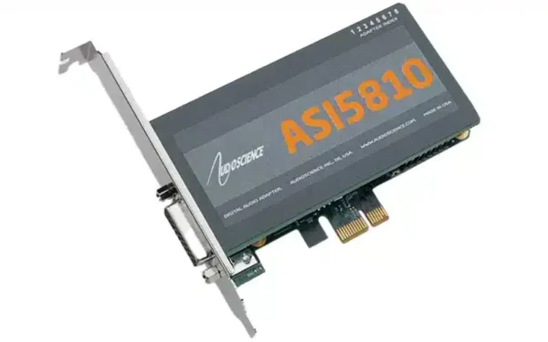 AudioScience ASI5810 PCI Express (PCIe) linear sound card