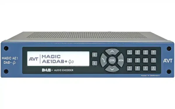 AVT MAGIC AE1 DAB+ Go – Compact DAB+ Audio Encoder Front Panel View
