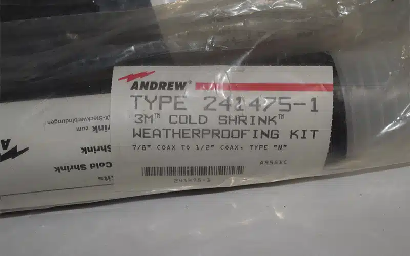 The use of this Andrew 221213 Weatherproofing Kit provides an additional moisture seal for antenna cable connections.fast