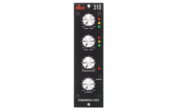 The dbx 510 is a compact yet powerful tool for enhancing bass frequencies in various professional audio applications.