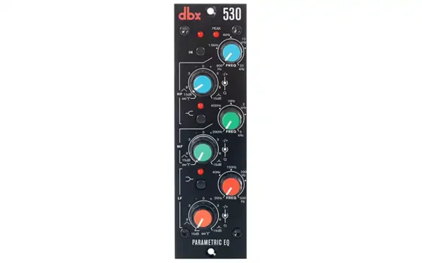 The dbx 530 Parametric EQ offers a unique degree of equalization flexibility in the popular 500 Series format.