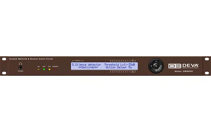 DEVA DB8000 – Broadcast Silence Detector & Backup Audio Player
